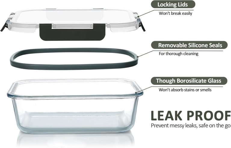 24-Piece Glass Food Storage Set – Airtight, Oven & Microwave Safe - Image 4