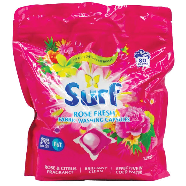 Surf Fabric Washing Capsules Front & Top Loader 80pk Varieties - Image 2
